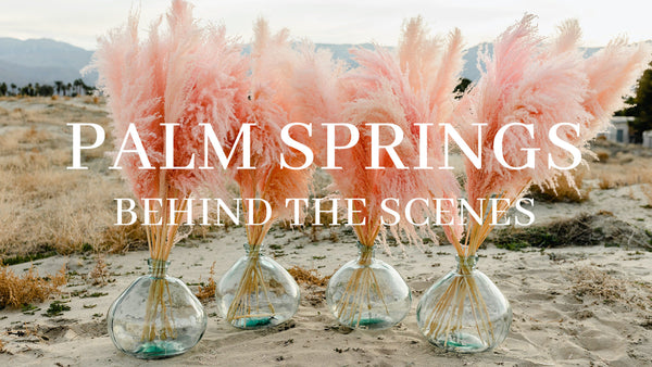 LUXE B PAMPAS GRASS- BEHIND THE SCENES IN PALM SPRINGS